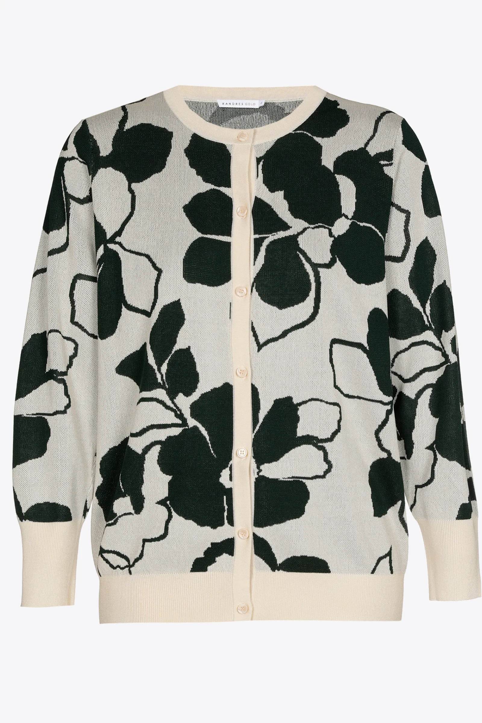 Xandres Gilet à motif floral en jacquard-Femme Xandres Plus|Pulls & Cardigans