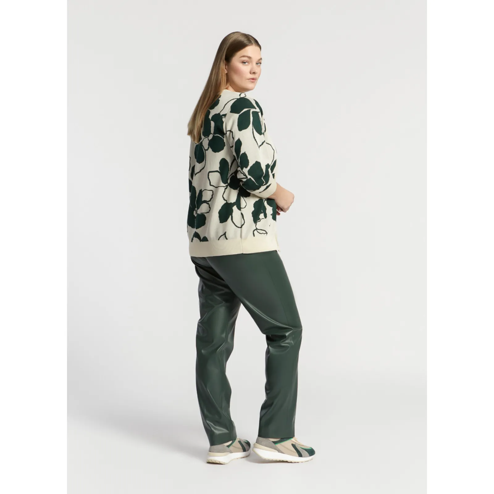 Xandres Gilet à motif floral en jacquard-Femme Xandres Plus|Pulls & Cardigans