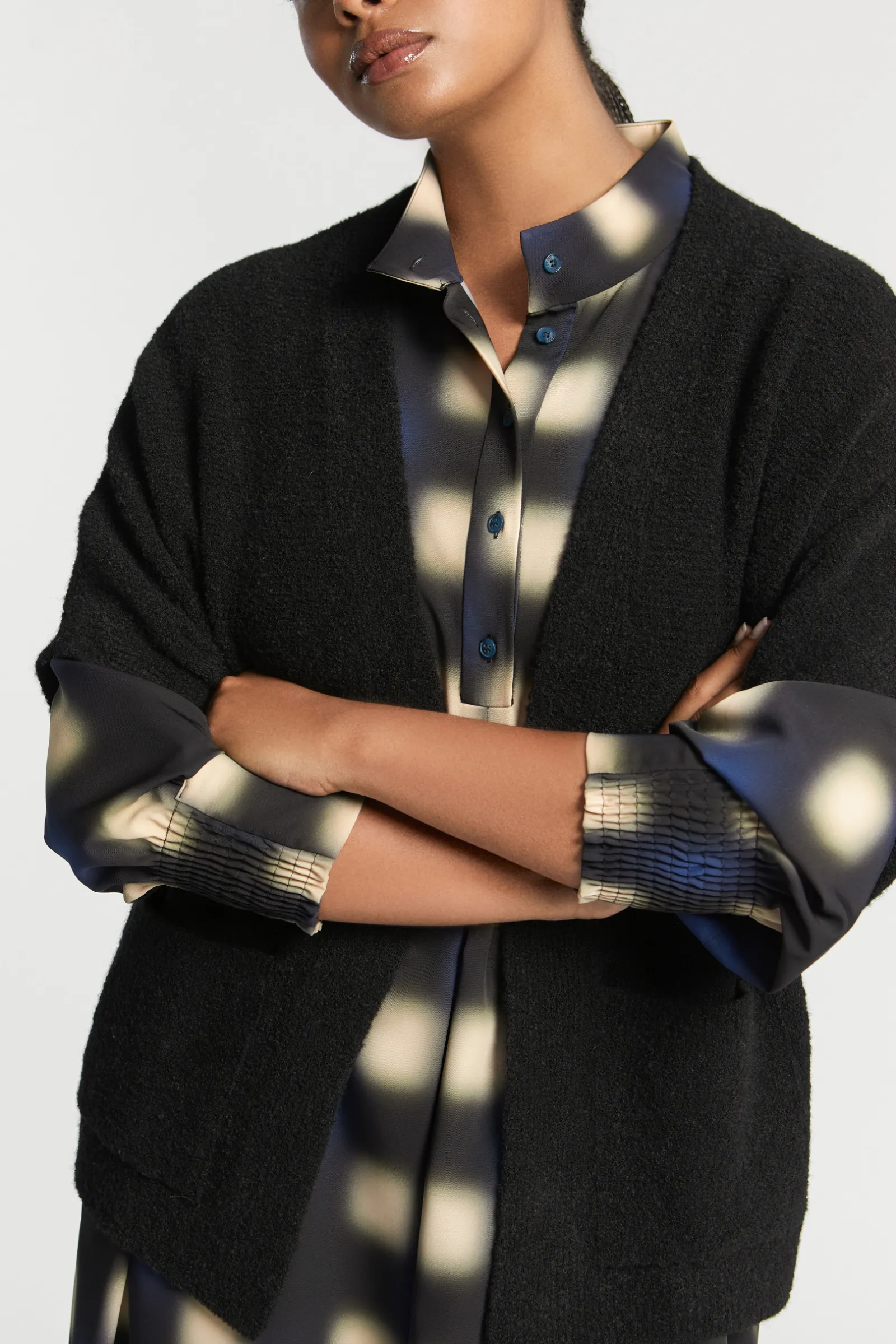 Xandres Gilet à épaules tombantes-Femme Xandres Plus|Pulls & Cardigans