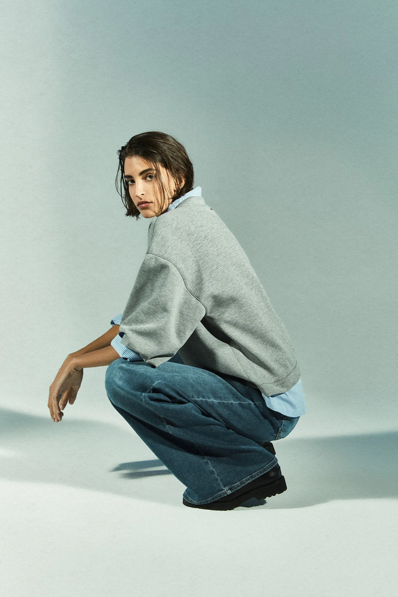 Xandres Jean à jambes larges-Femme Pantalons