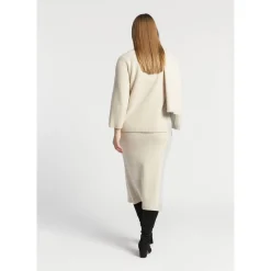 Xandres Jupe en laine fine ajustée-Femme Xandres Plus|Jupes