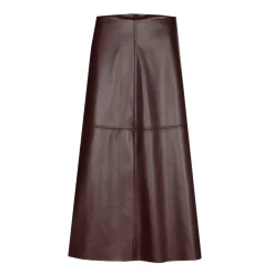 Xandres Jupe en ligne A en faux cuir-Femme Jupes