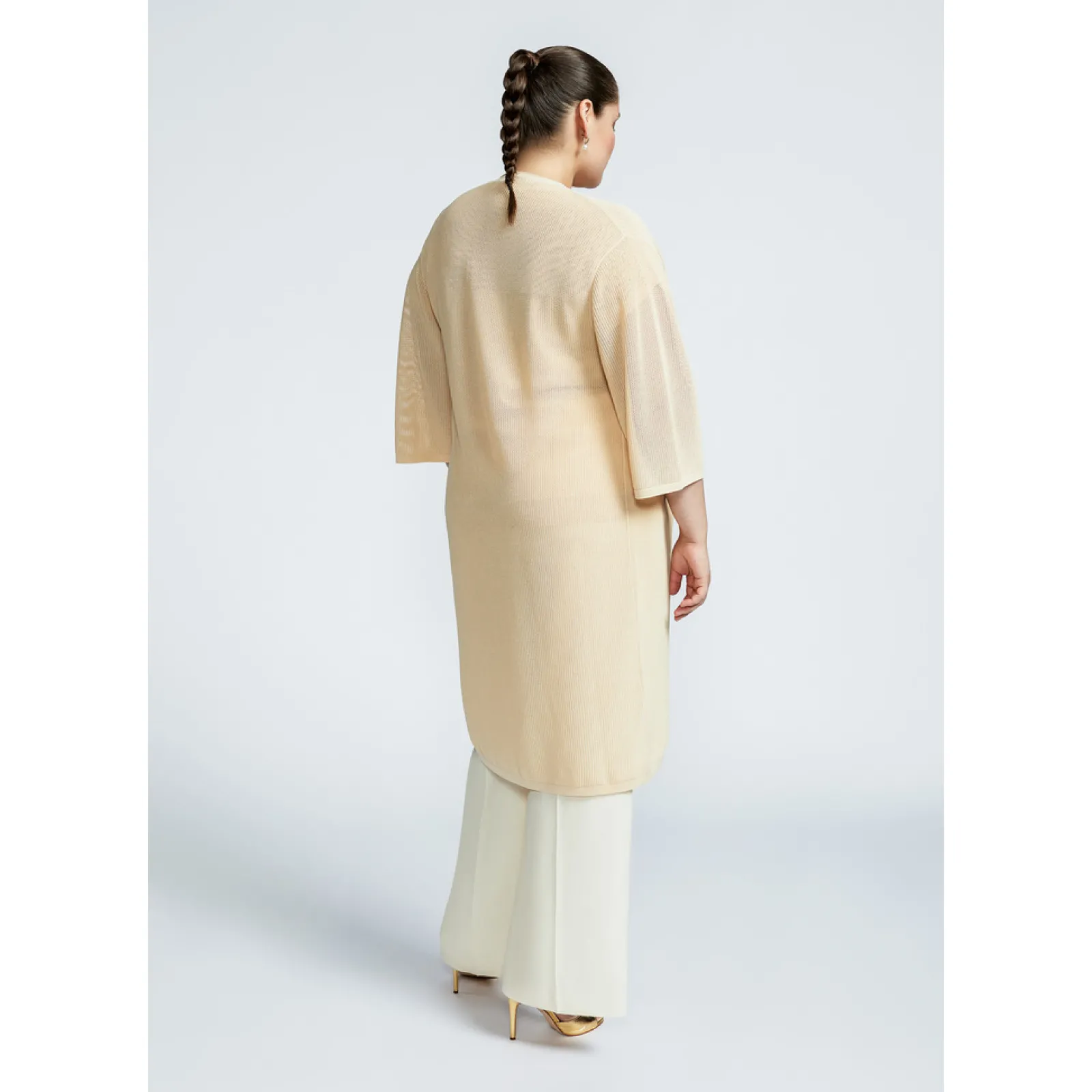 Xandres Long gilet en viscose Ecovero-Femme Xandres Plus|Pulls & Cardigans
