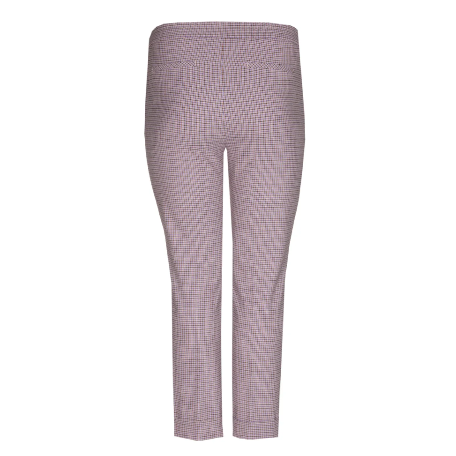 Xandres Pantalon avec fin motif à carreaux-Femme Xandres Plus|Pantalons