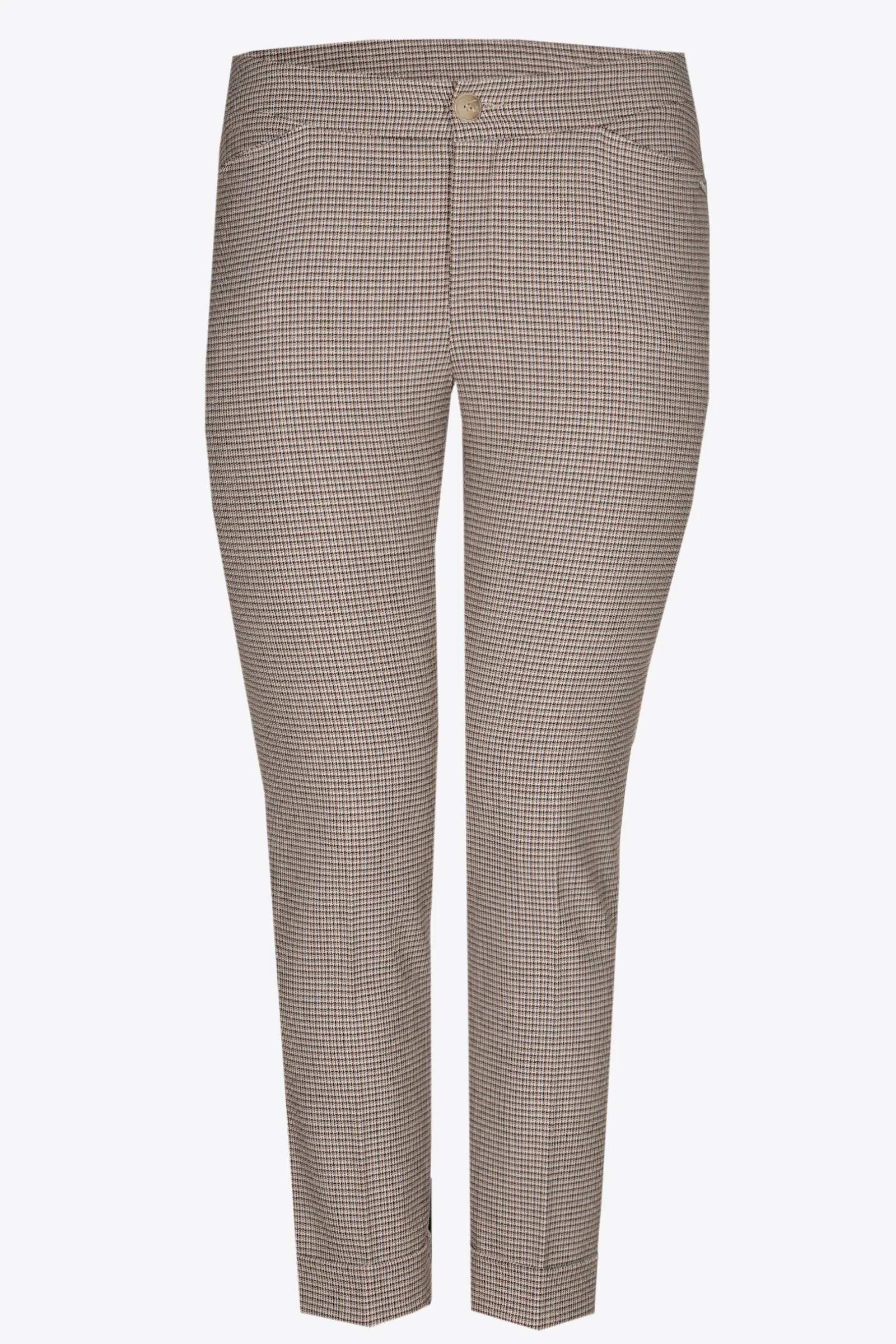 Xandres Pantalon avec fin motif à carreaux-Femme Xandres Plus|Pantalons