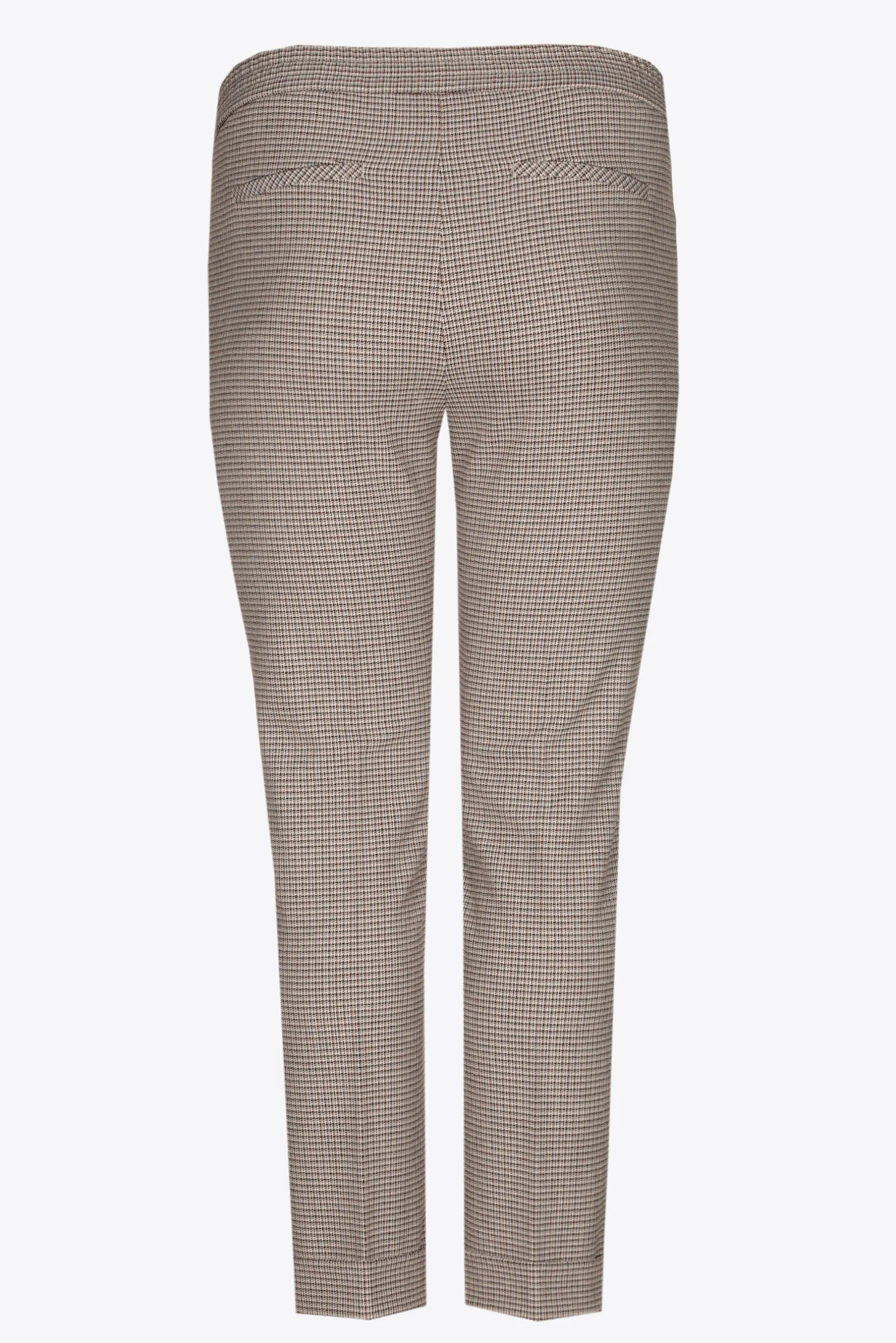 Xandres Pantalon avec fin motif à carreaux-Femme Xandres Plus|Pantalons