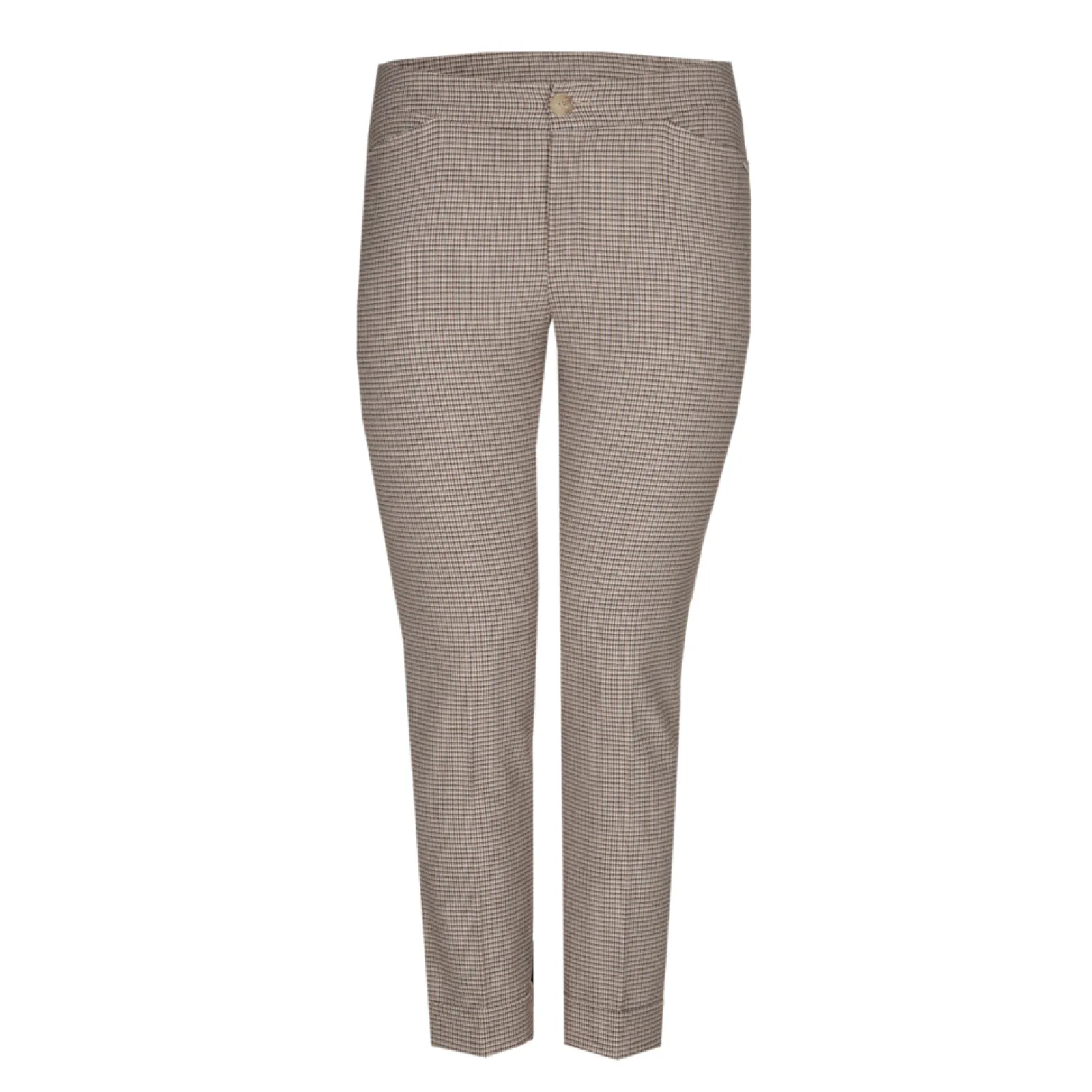 Xandres Pantalon avec fin motif à carreaux-Femme Xandres Plus|Pantalons