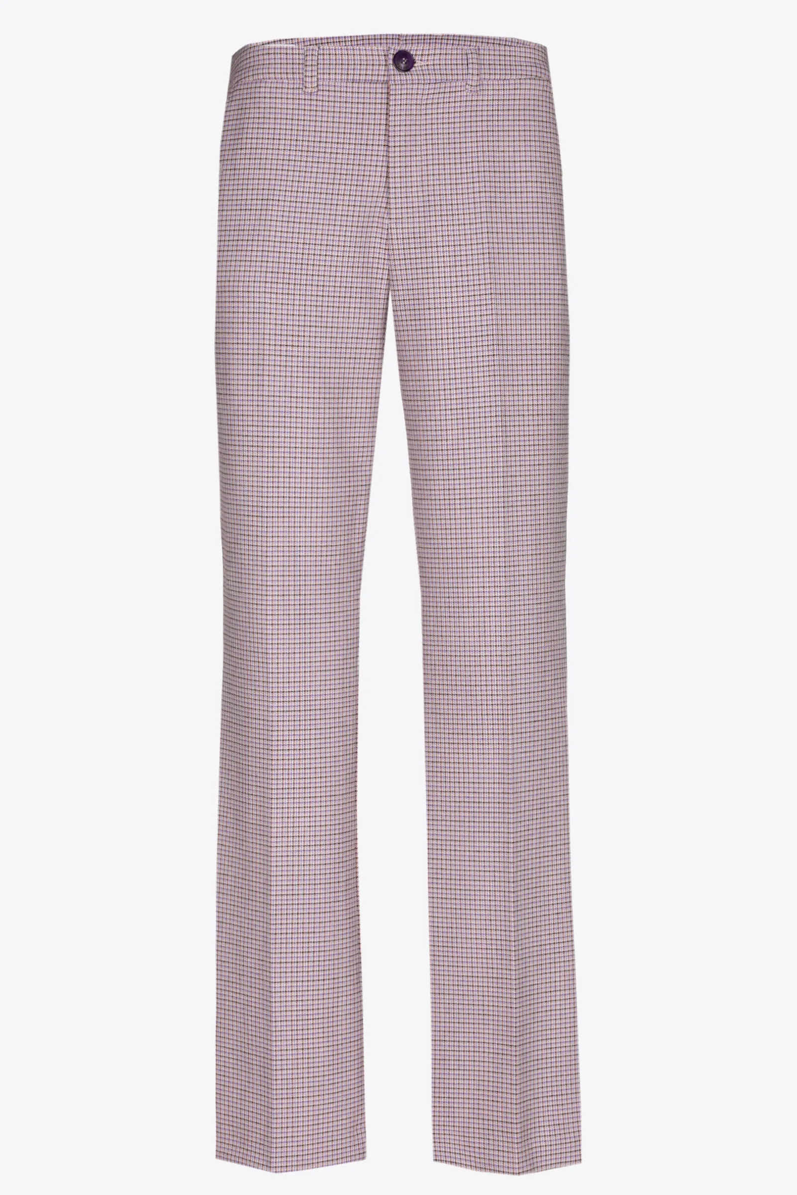 Xandres Pantalon avec subtil motif à carreaux-Femme Pantalons
