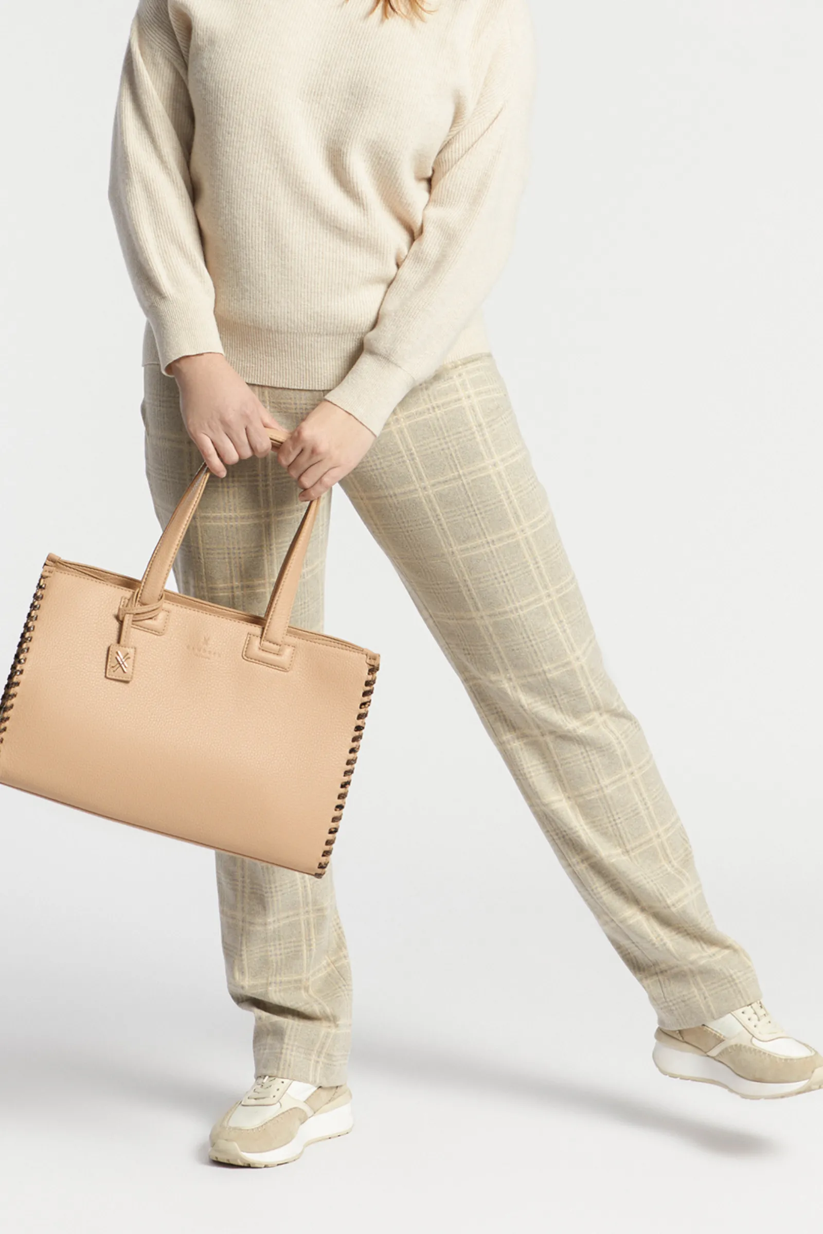 Xandres Pantalon à carreaux-Femme Xandres Plus|Pantalons