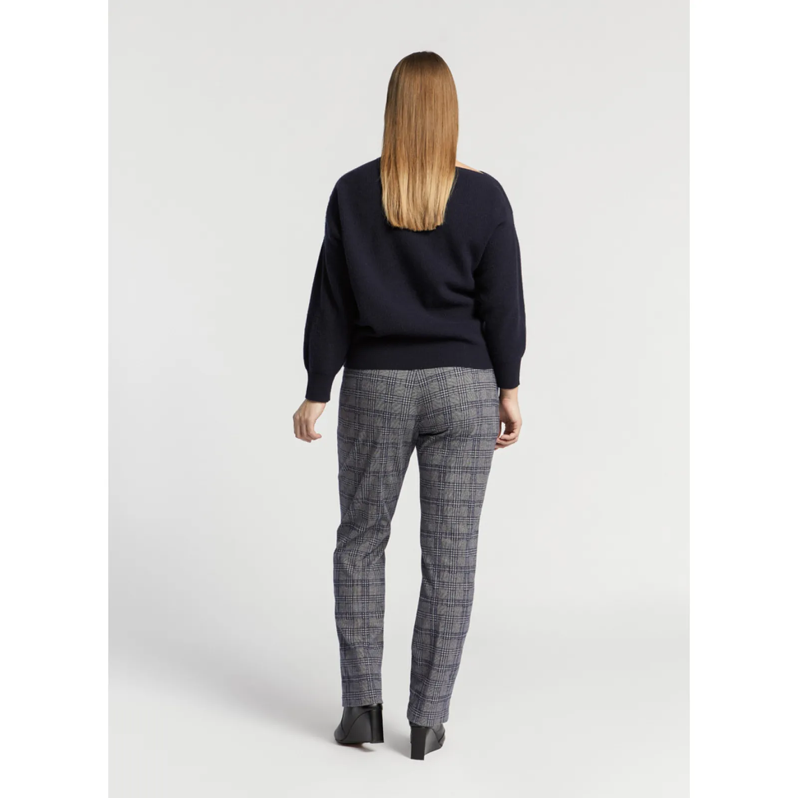 Xandres Pantalon à carreaux-Femme Xandres Plus|Pantalons