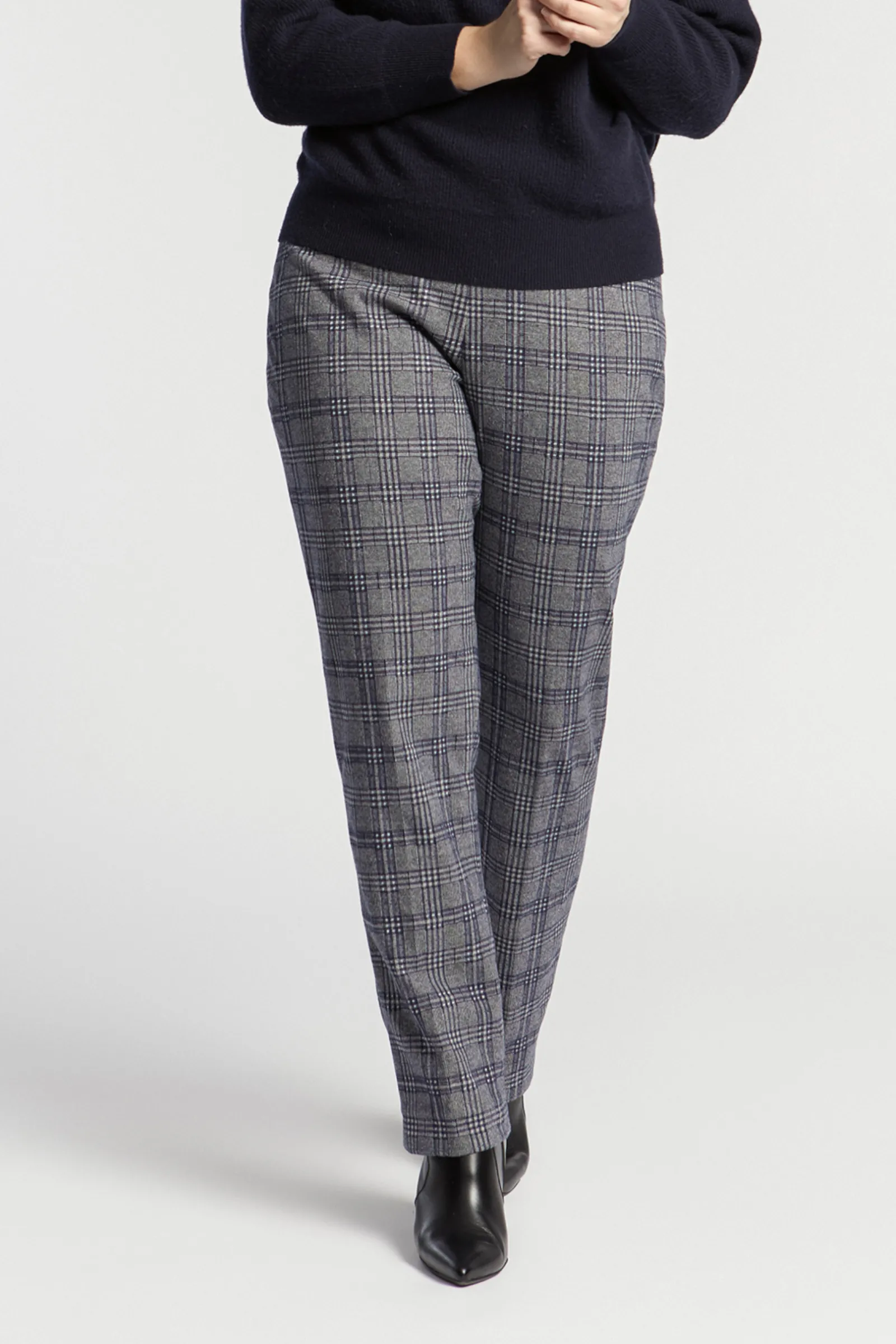 Xandres Pantalon à carreaux-Femme Xandres Plus|Pantalons
