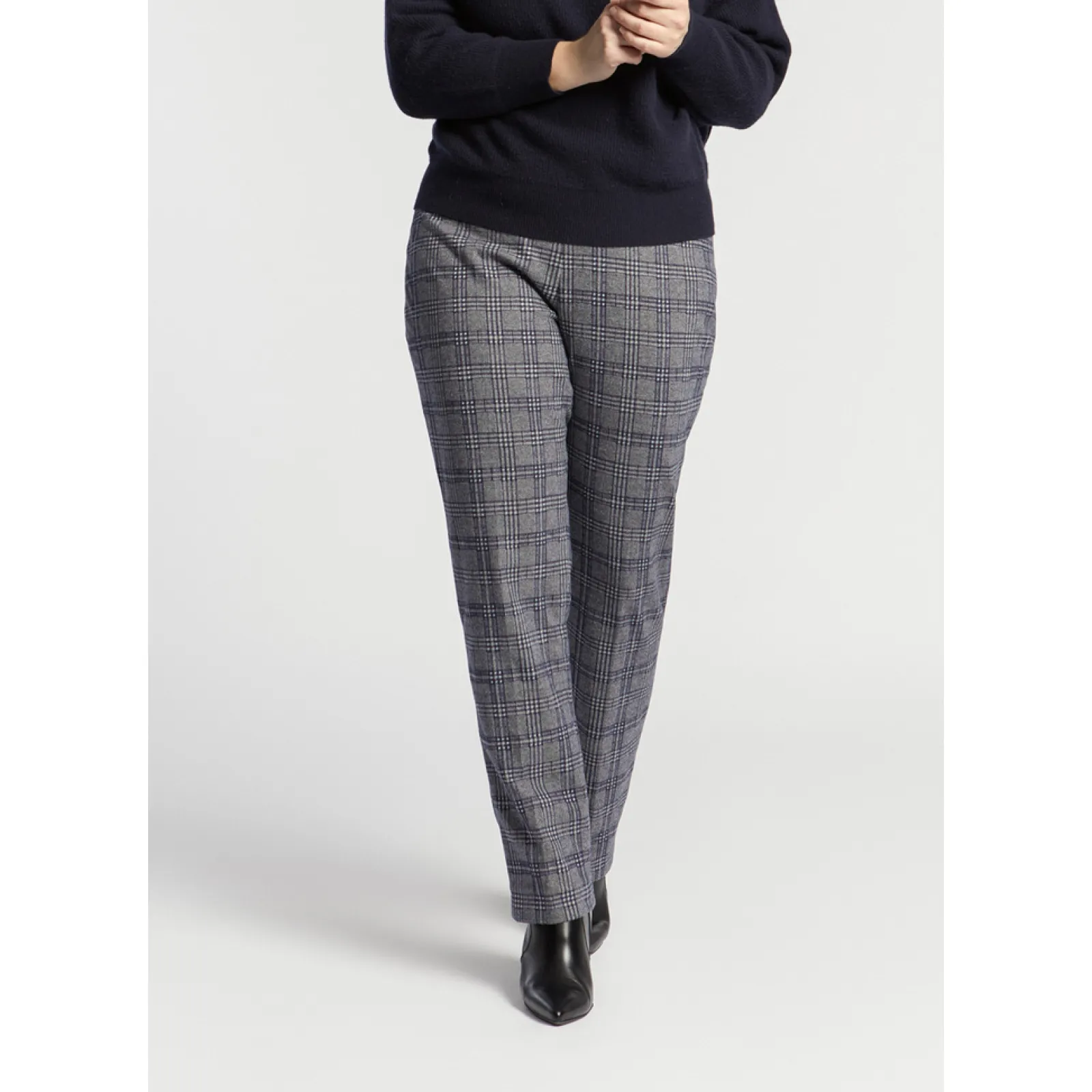 Xandres Pantalon à carreaux-Femme Xandres Plus|Pantalons