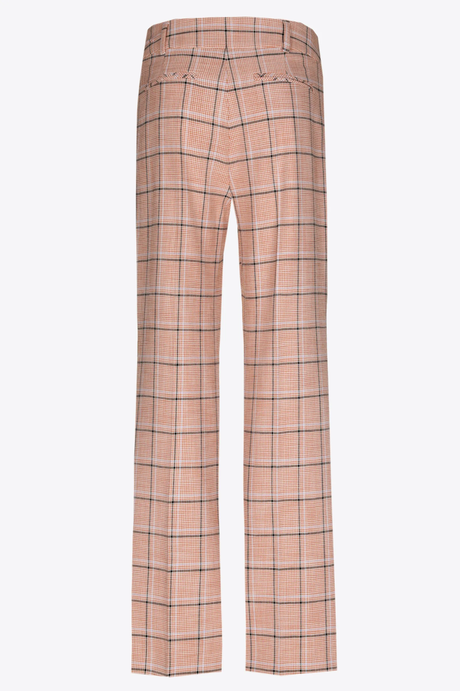 Xandres Pantalon à carreaux à jambes droites-Femme Pantalons