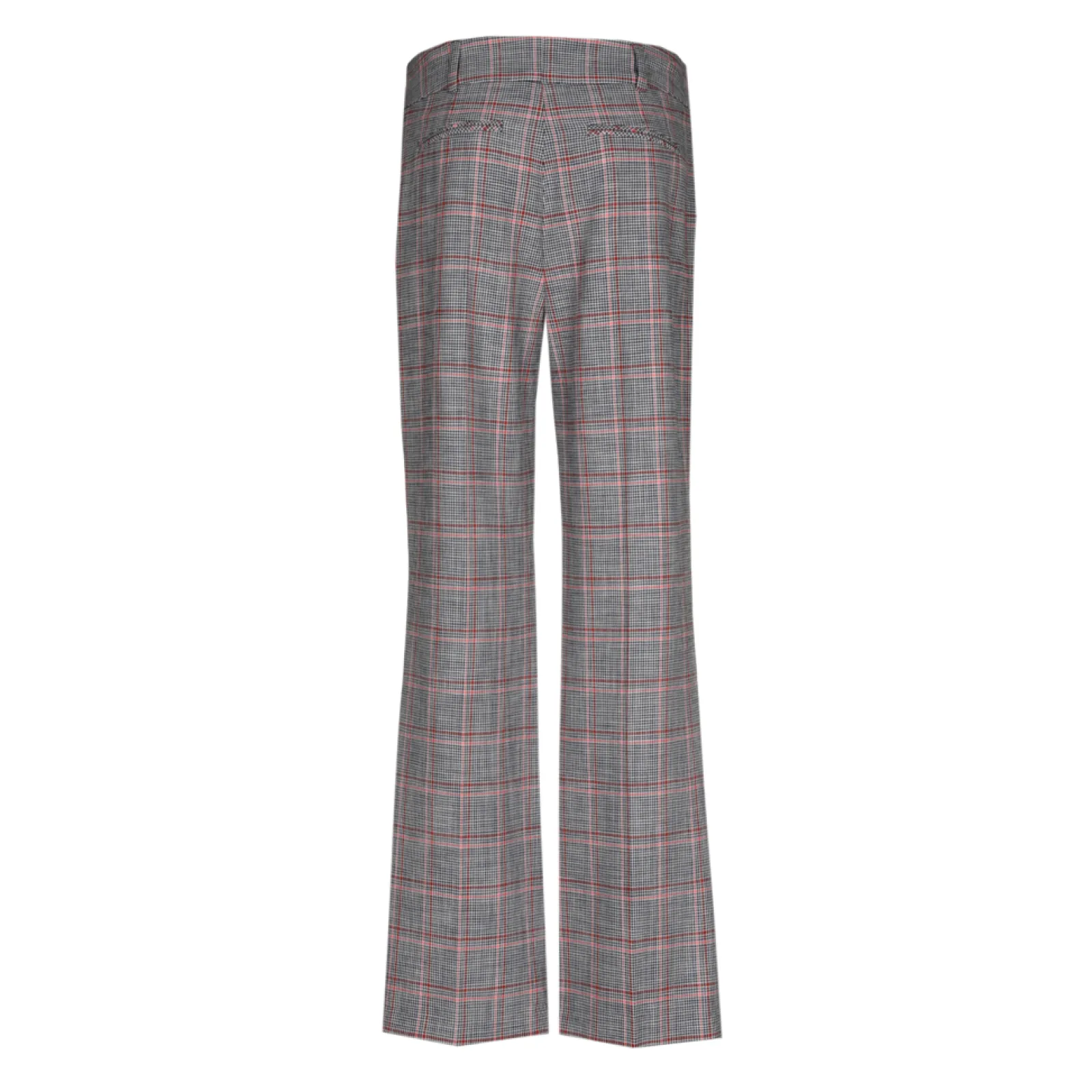 Xandres Pantalon à carreaux à jambes droites-Femme Pantalons