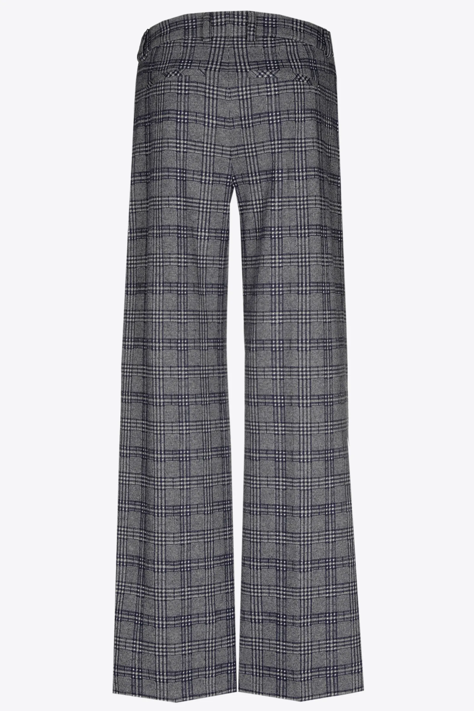 Xandres Pantalon à carreaux à jambes larges-Femme Pantalons