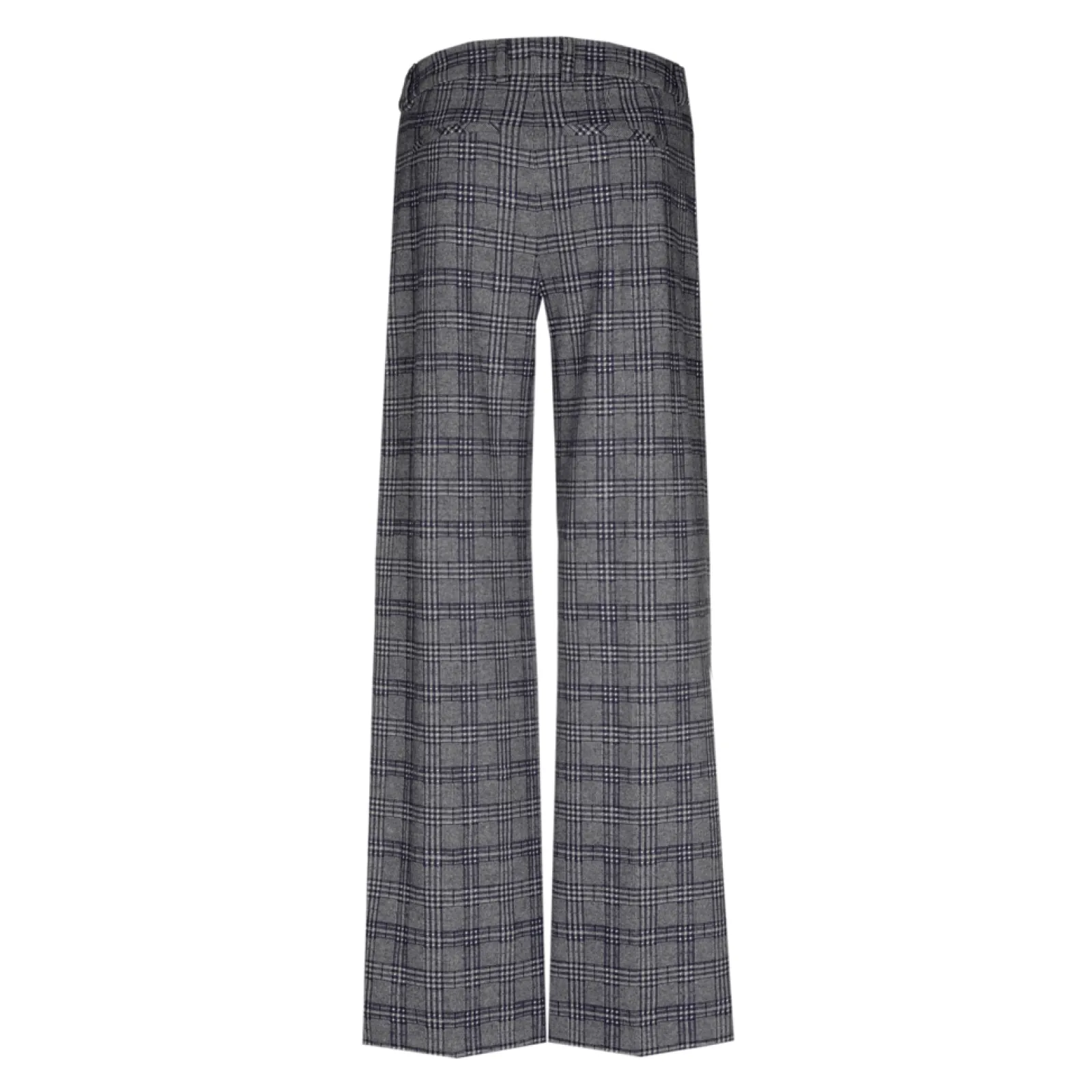 Xandres Pantalon à carreaux à jambes larges-Femme Pantalons