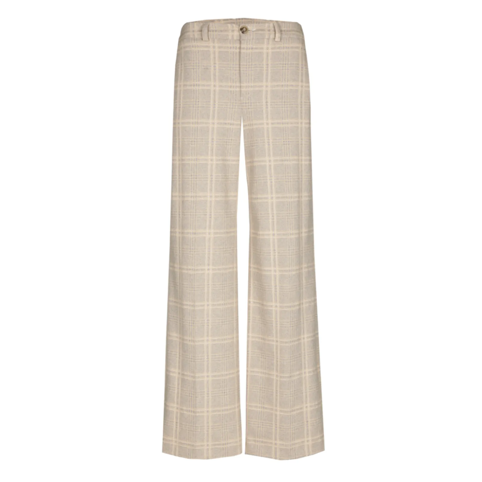Xandres Pantalon à carreaux à jambes larges-Femme Pantalons