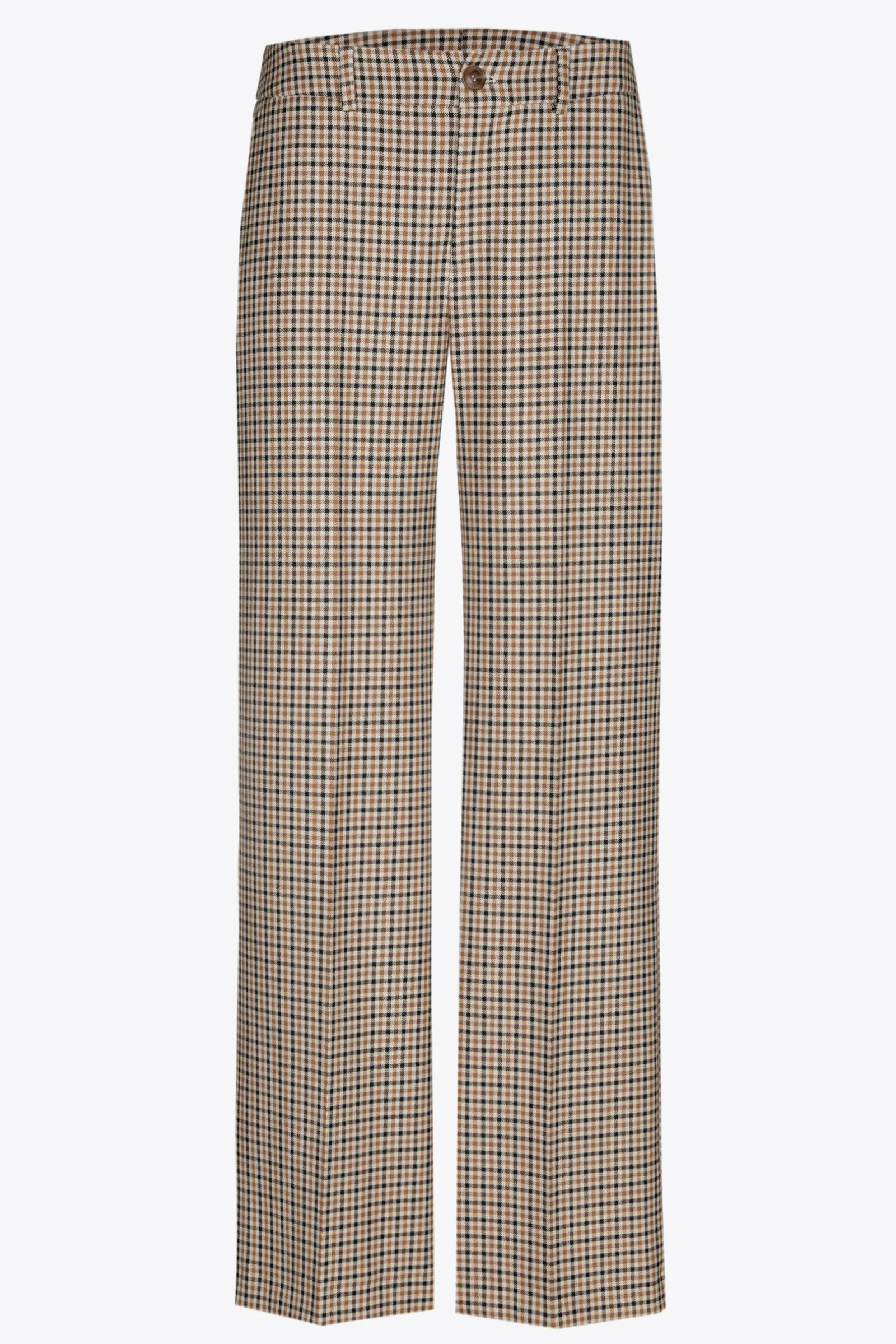 Xandres Pantalon à carreaux à jambes larges-Femme Pantalons