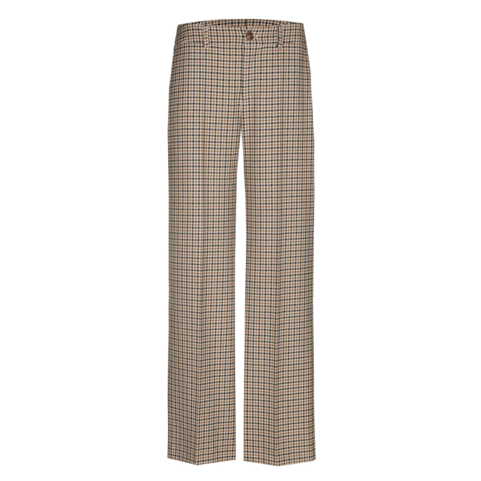 Xandres Pantalon à carreaux à jambes larges-Femme Pantalons