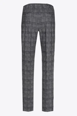 Xandres Pantalon à carreaux à jambes étroites-Femme Pantalons
