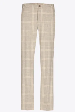 Xandres Pantalon à carreaux à jambes étroites-Femme Pantalons