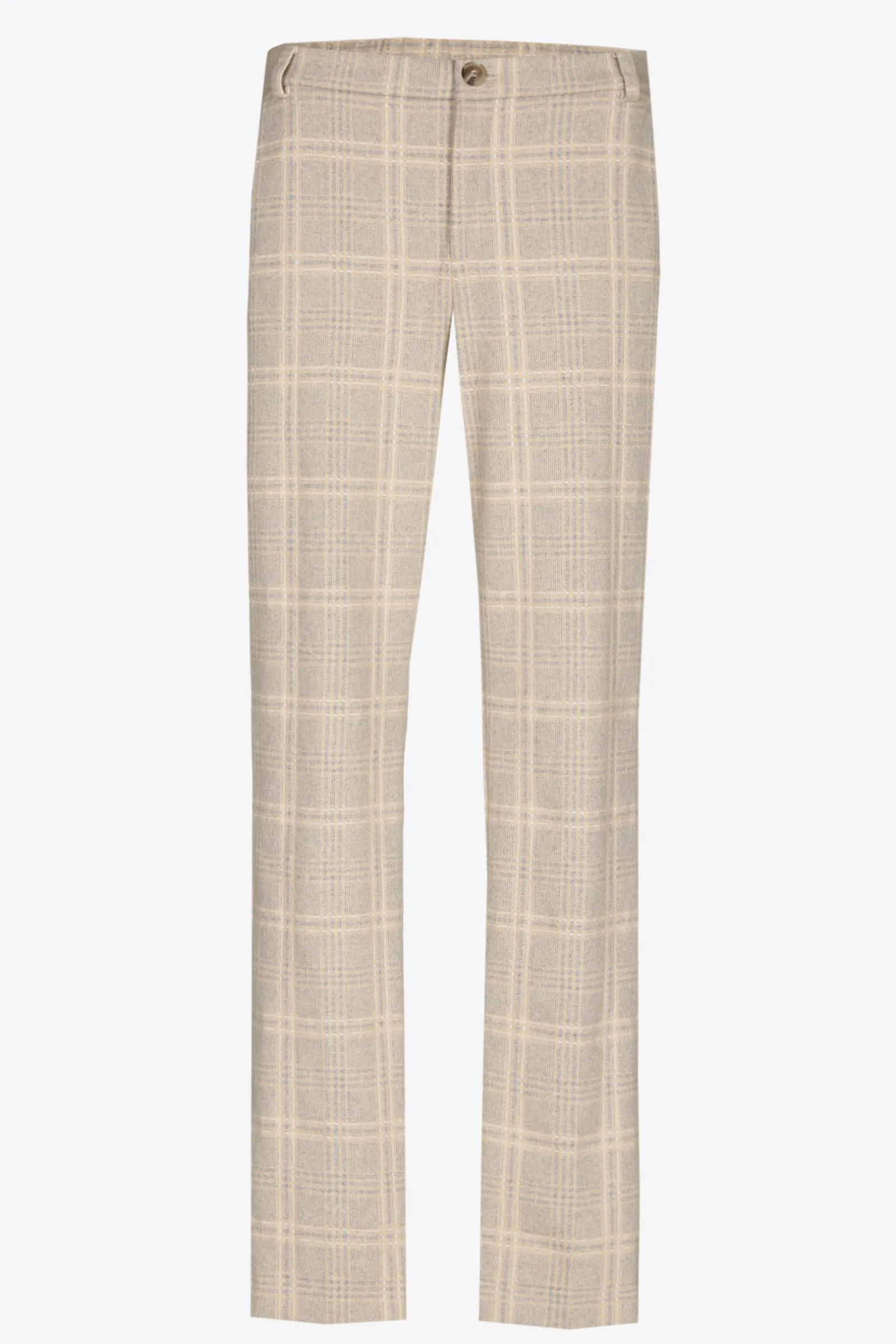 Xandres Pantalon à carreaux à jambes étroites-Femme Pantalons