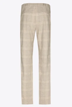 Xandres Pantalon à carreaux à jambes étroites-Femme Pantalons