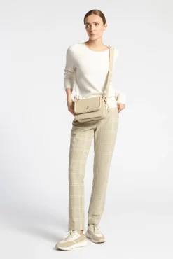 Xandres Pantalon à carreaux à jambes étroites-Femme Pantalons