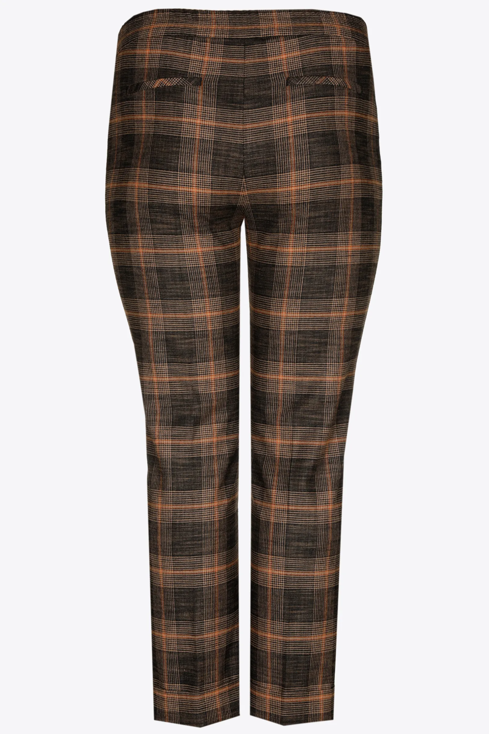Xandres Pantalon à carreaux à jambes étroites-Femme Xandres Plus|Pantalons