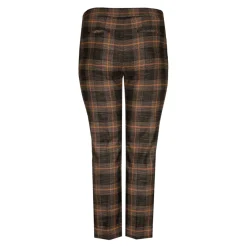Xandres Pantalon à carreaux à jambes étroites-Femme Xandres Plus|Pantalons