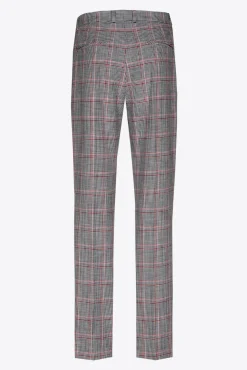 Xandres Pantalon à carreaux à jambes étroites-Femme Pantalons