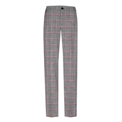 Xandres Pantalon à carreaux à jambes étroites-Femme Pantalons
