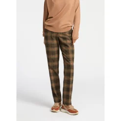 Xandres Pantalon à carreaux à larges motifs-Femme Pantalons