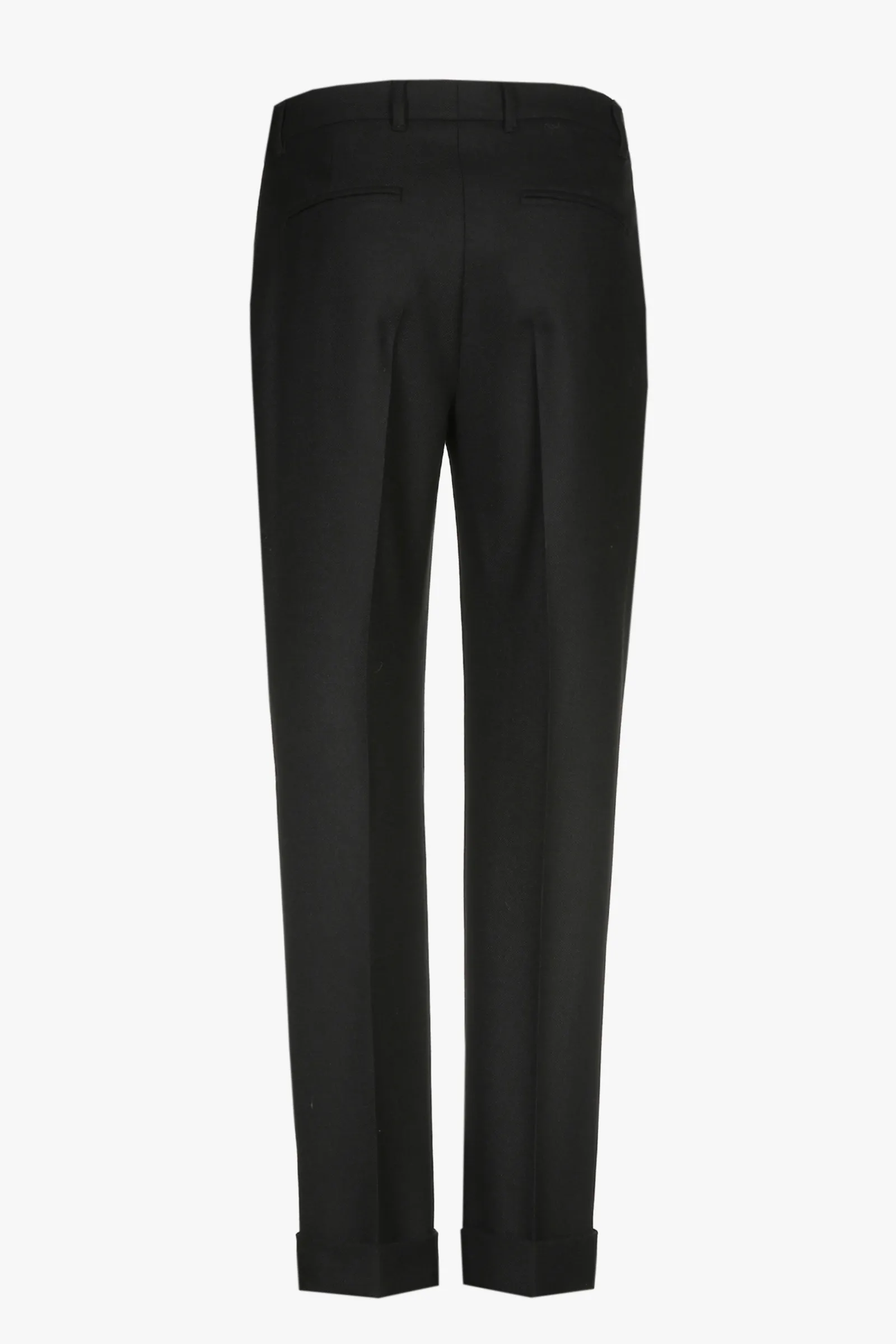 Xandres Pantalon chino noir avec bord retourné-Femme Essentials|Pantalons