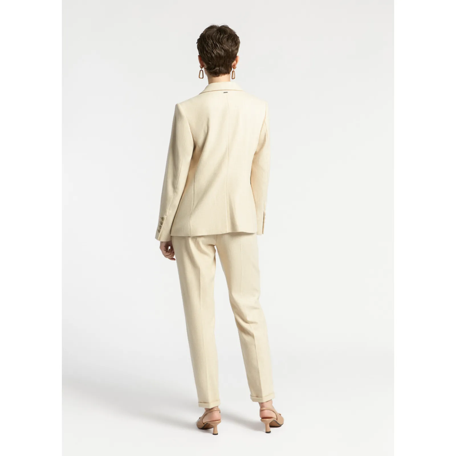 Xandres Pantalon de costume à jambes étroites-Femme Pantalons