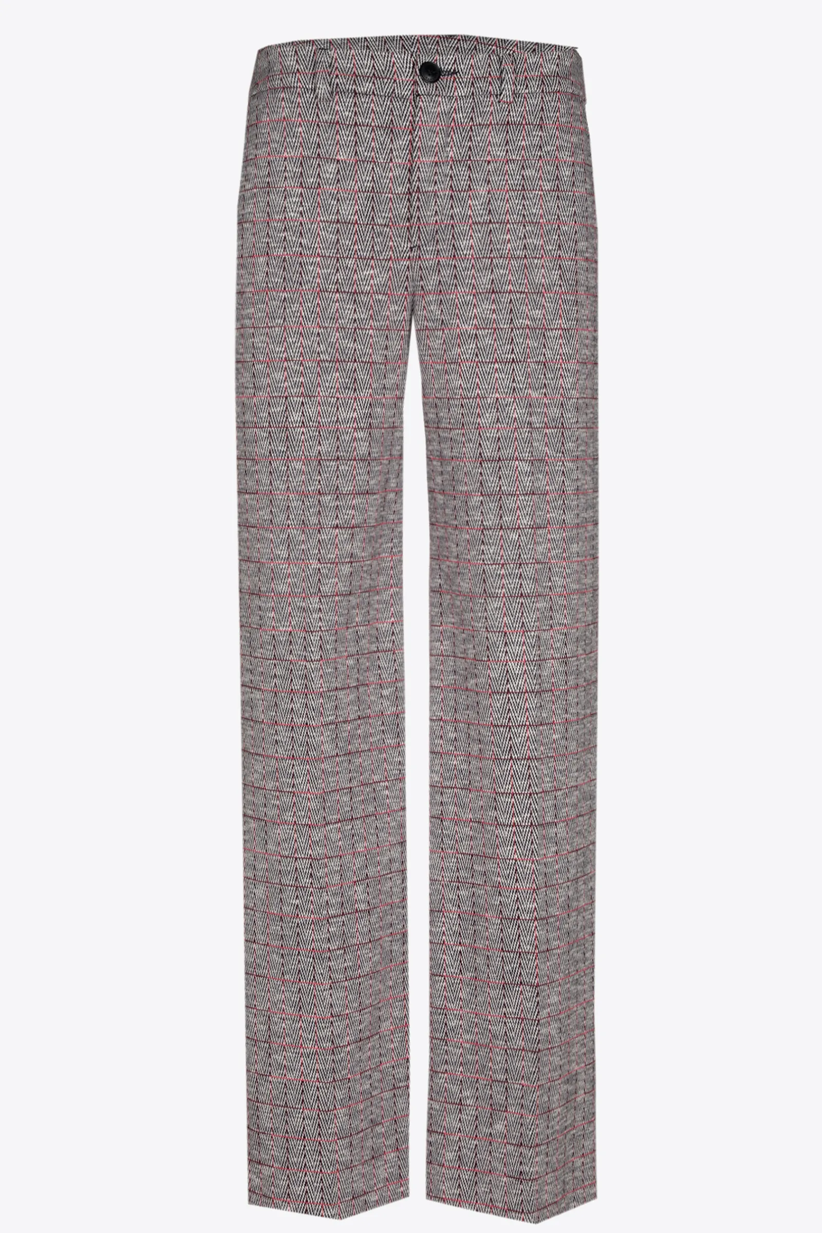 Xandres Pantalon doux à carreaux-Femme Pantalons