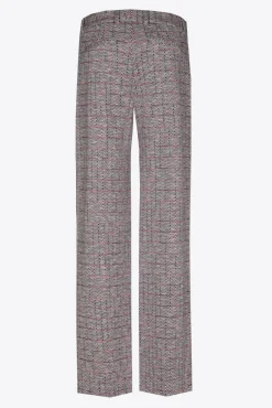 Xandres Pantalon doux à carreaux-Femme Pantalons