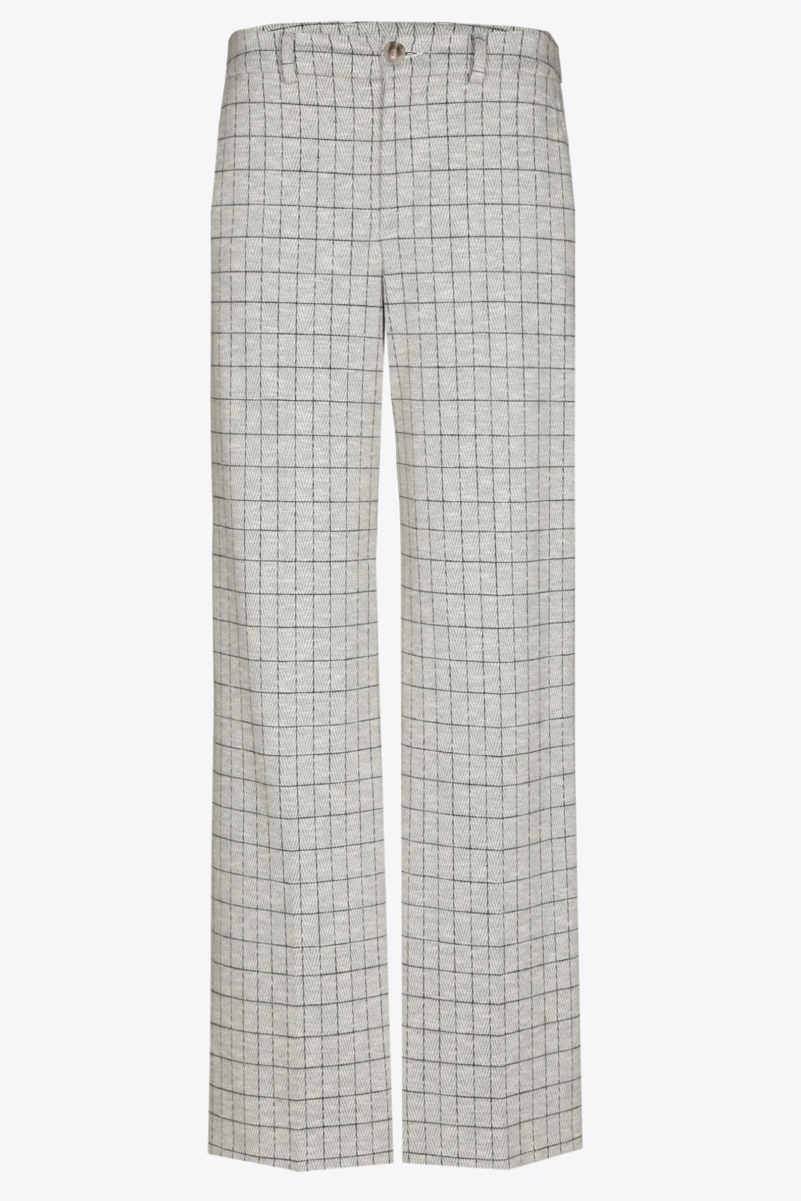 Xandres Pantalon doux à carreaux-Femme Pantalons