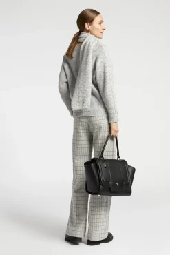 Xandres Pantalon doux à carreaux-Femme Pantalons