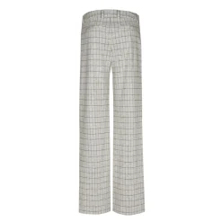 Xandres Pantalon doux à carreaux-Femme Pantalons