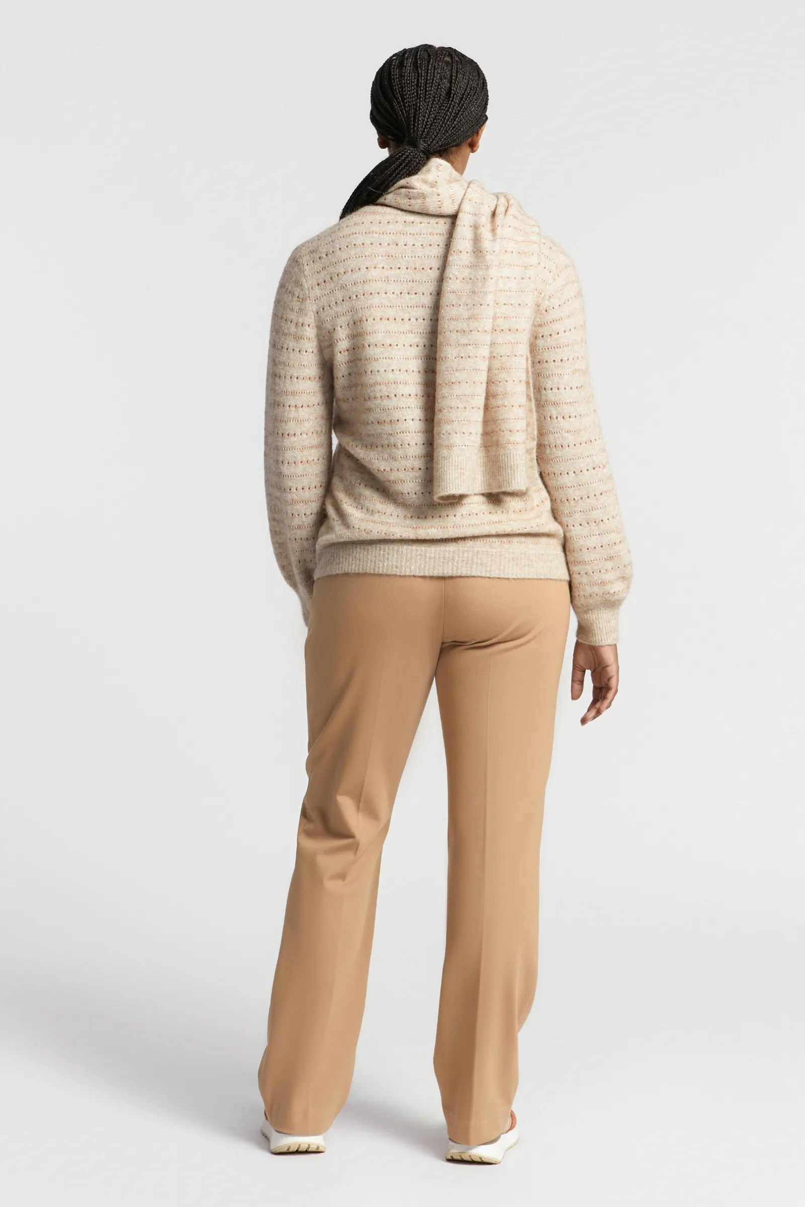 Xandres Pantalon doux à jambes droites-Femme Xandres Plus|Pantalons