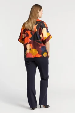Xandres Pantalon doux à jambes droites-Femme Xandres Plus|Pantalons