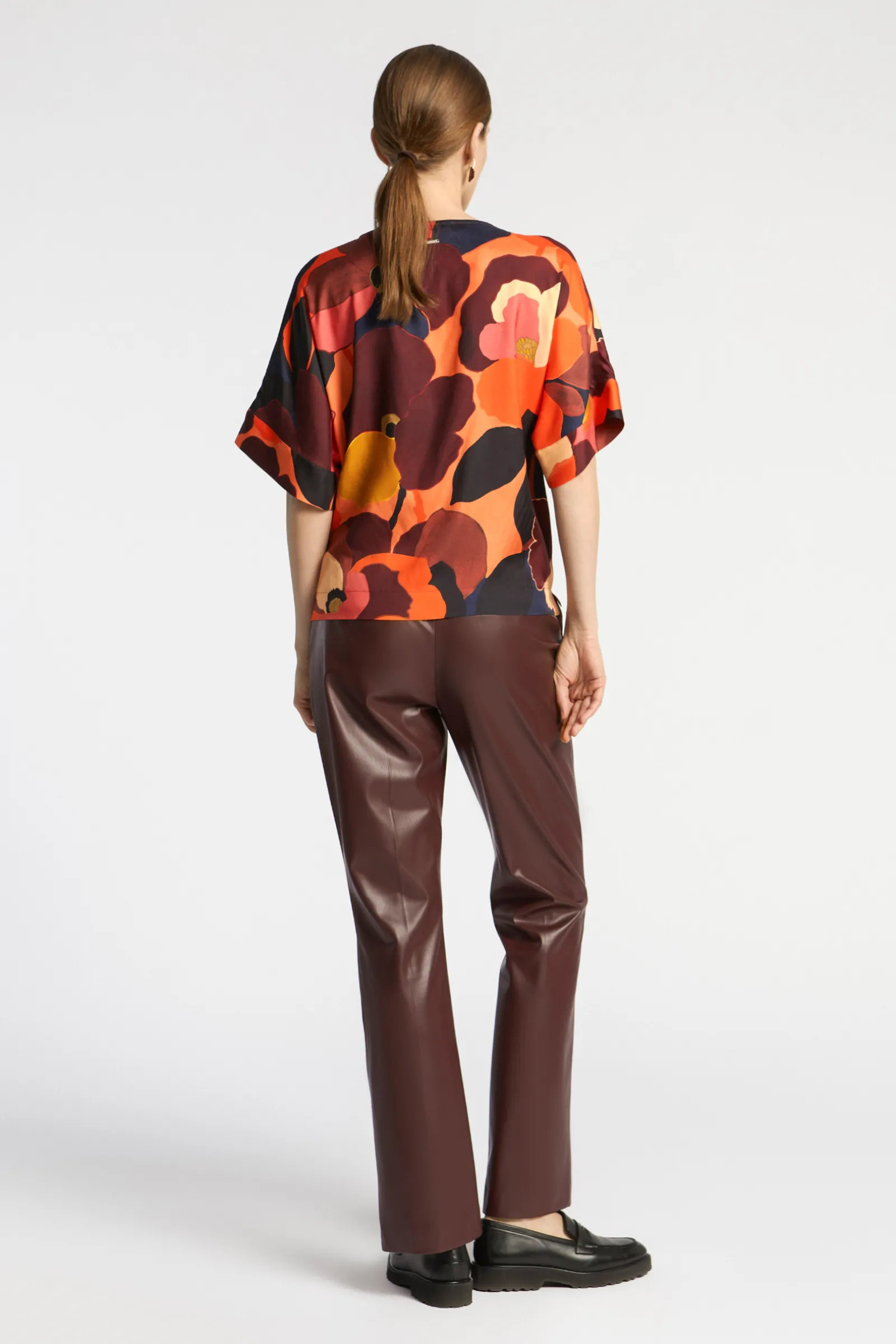 Xandres Pantalon en faux cuir-Femme Pantalons