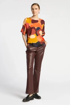 Xandres Pantalon en faux cuir-Femme Pantalons