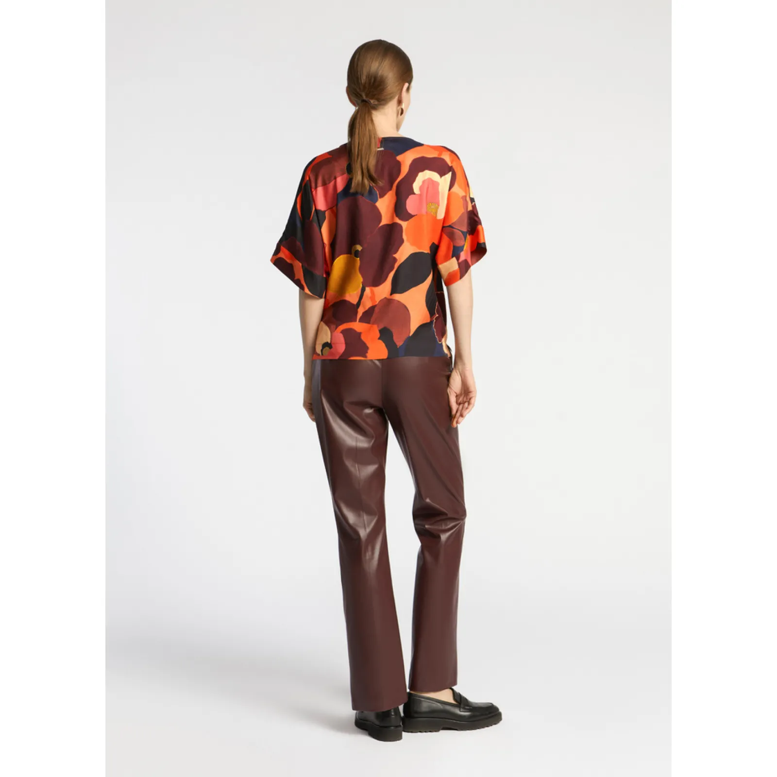 Xandres Pantalon en faux cuir-Femme Pantalons