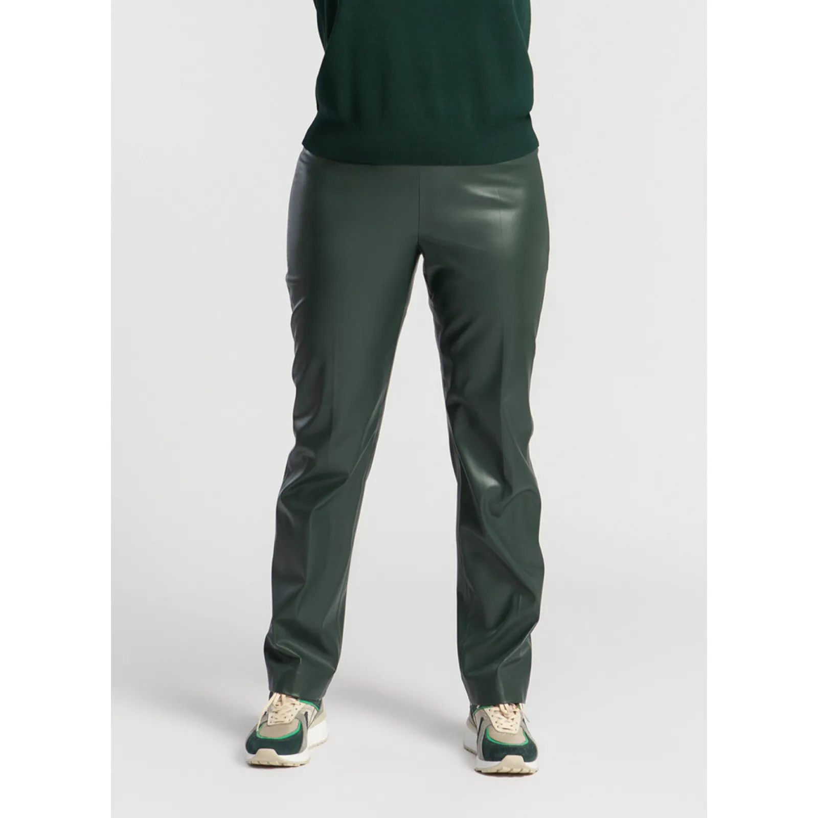 Xandres Pantalon en faux cuir à élastique-Femme Xandres Plus|Pantalons