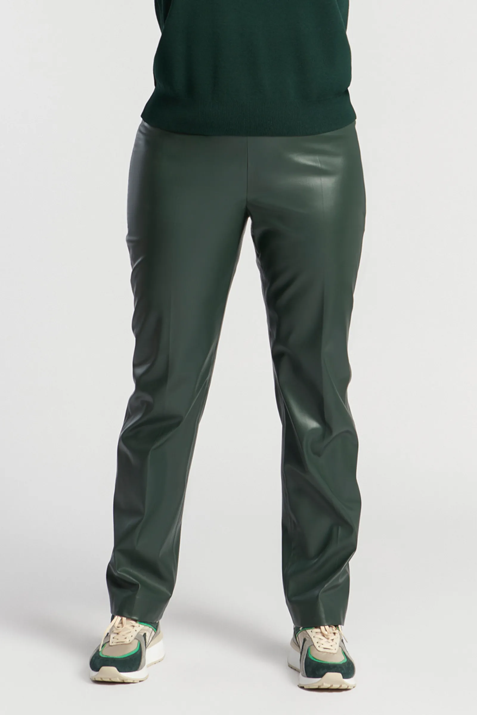 Xandres Pantalon en faux cuir à élastique-Femme Xandres Plus|Pantalons
