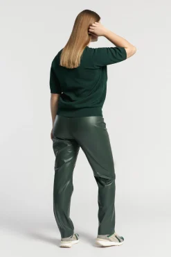 Xandres Pantalon en faux cuir à élastique-Femme Xandres Plus|Pantalons