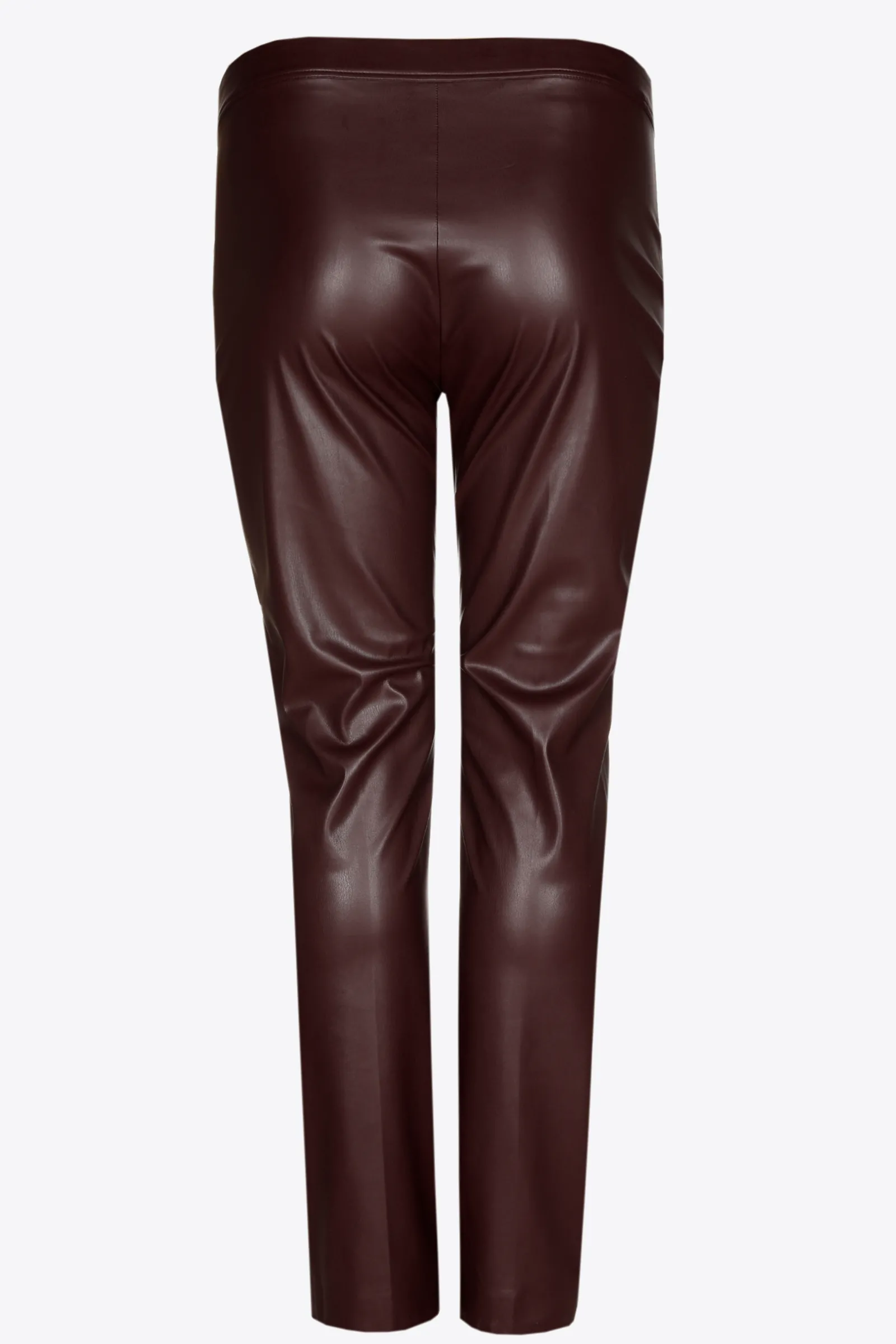 Xandres Pantalon en faux cuir à élastique-Femme Xandres Plus|Pantalons