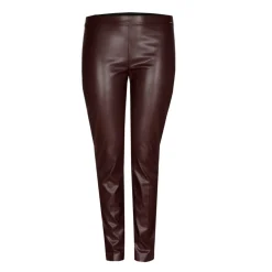 Xandres Pantalon en faux cuir à élastique-Femme Xandres Plus|Pantalons